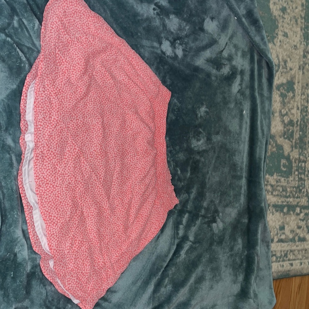 Pink floral flowy skirt